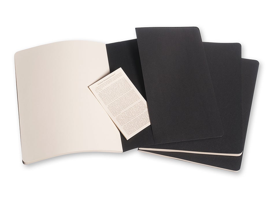 Moleskine Notatbok Ulinjert Sort XL (3)