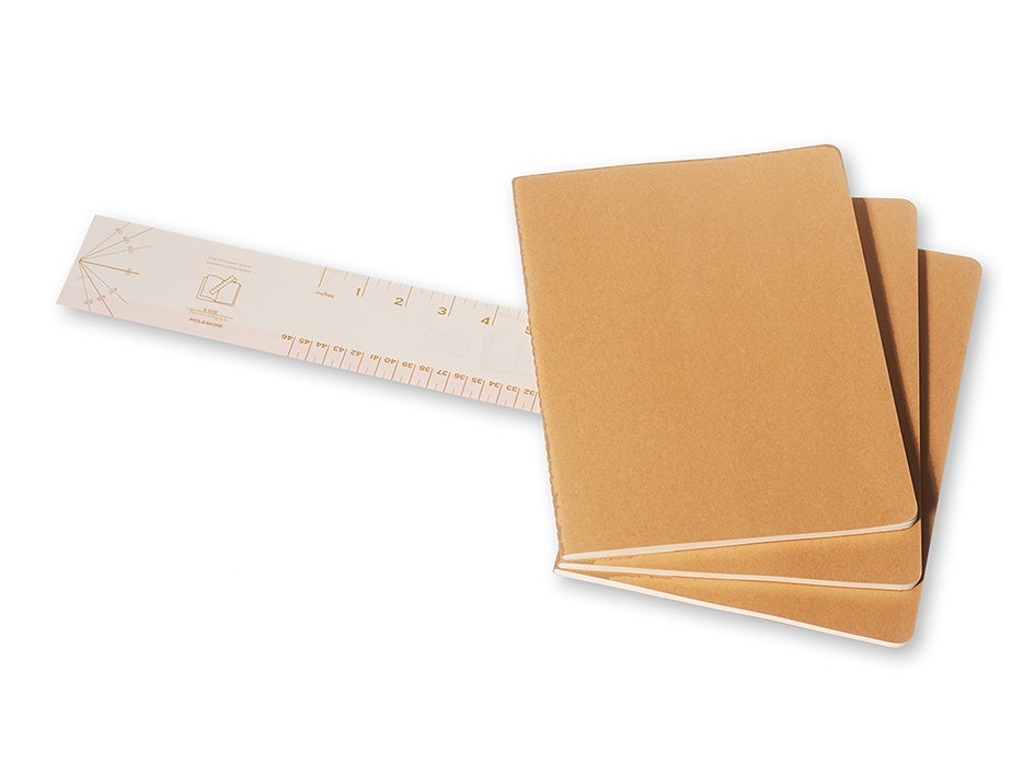 Moleskine Plain Cahier Xl - Kraft Cover (3 Set)