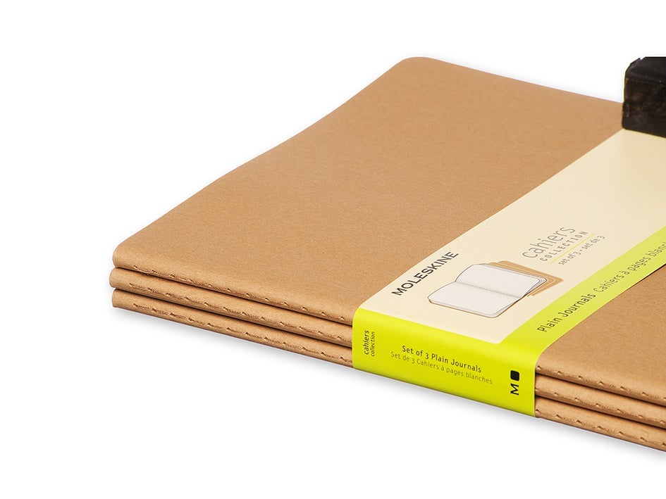 Moleskine Plain Cahier Xl - Kraft Cover (3 Set)