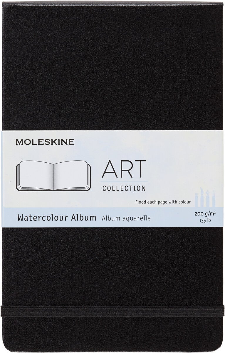 Moleskine Large Hard Ulinjert Art Watercolor Sort
