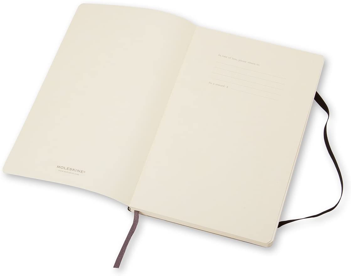 Moleskine Notatbok Myk Blank Sort Pkt
