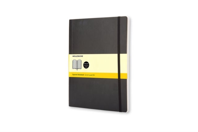 Moleskine Notatbok Ruter Soft Sort XL