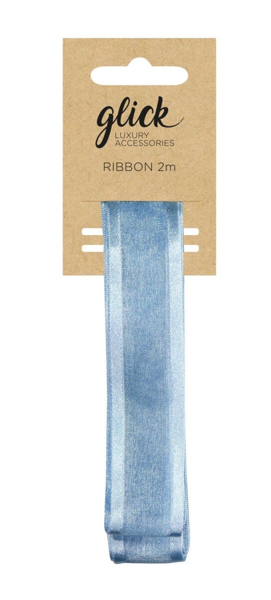 Silkebånd 2m Baby Blue