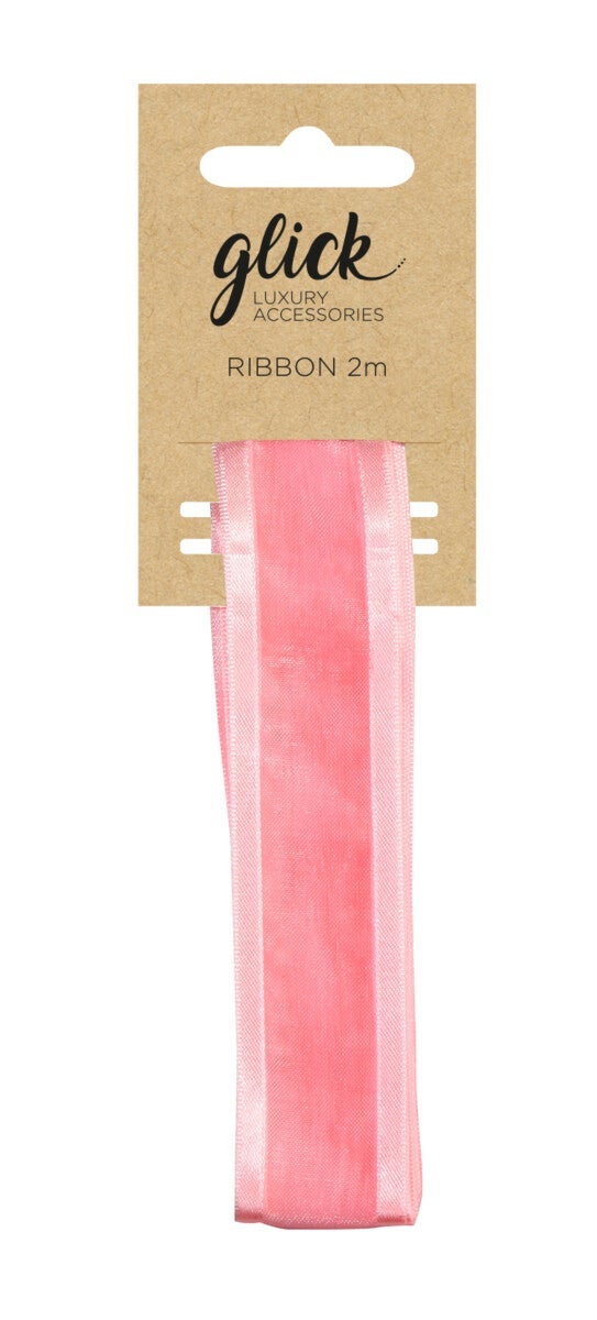 Silkebånd 2m Baby Pink