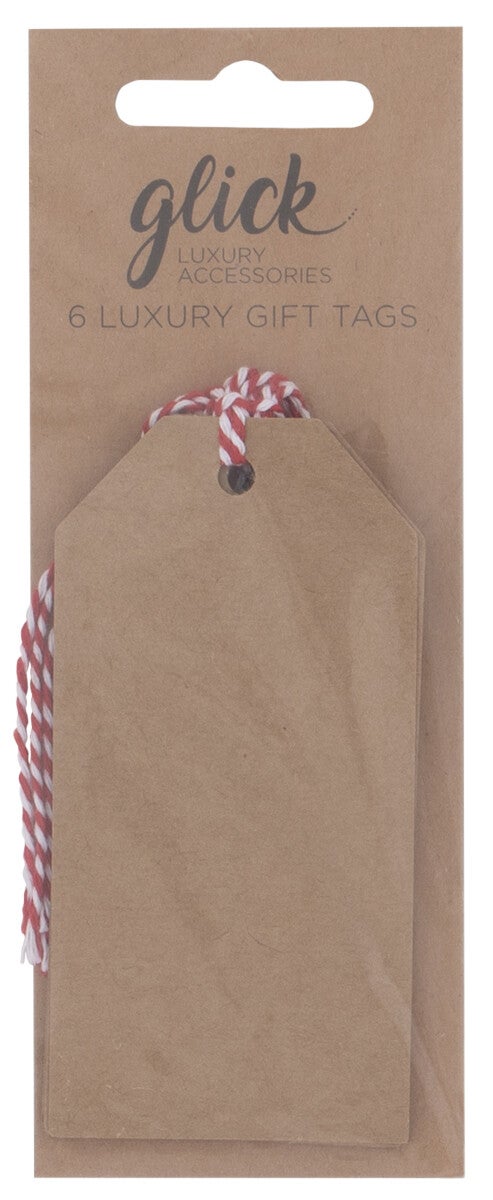 Gavemerkelapper 6pk Kraft