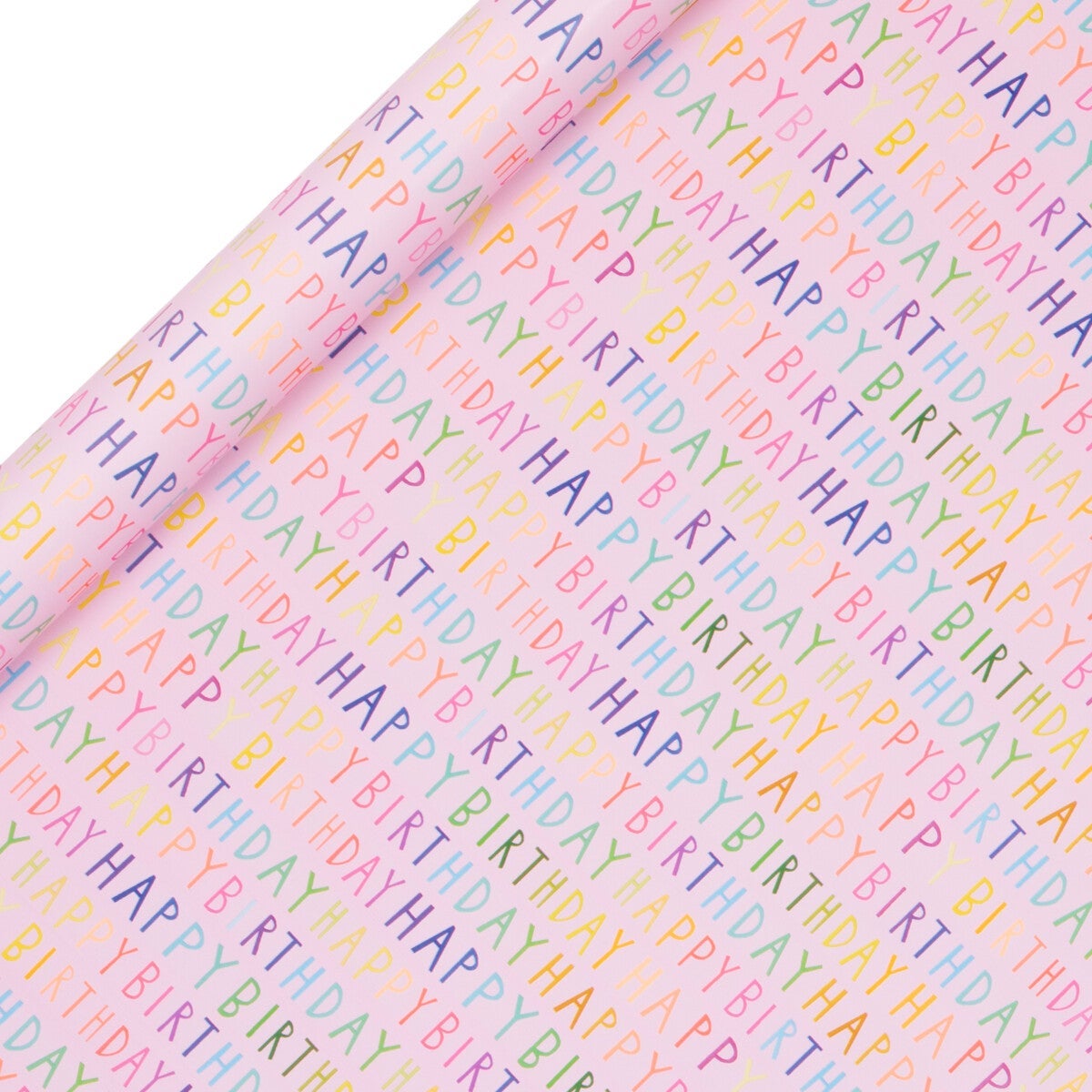 Gavepapir 4m H Bday Pink