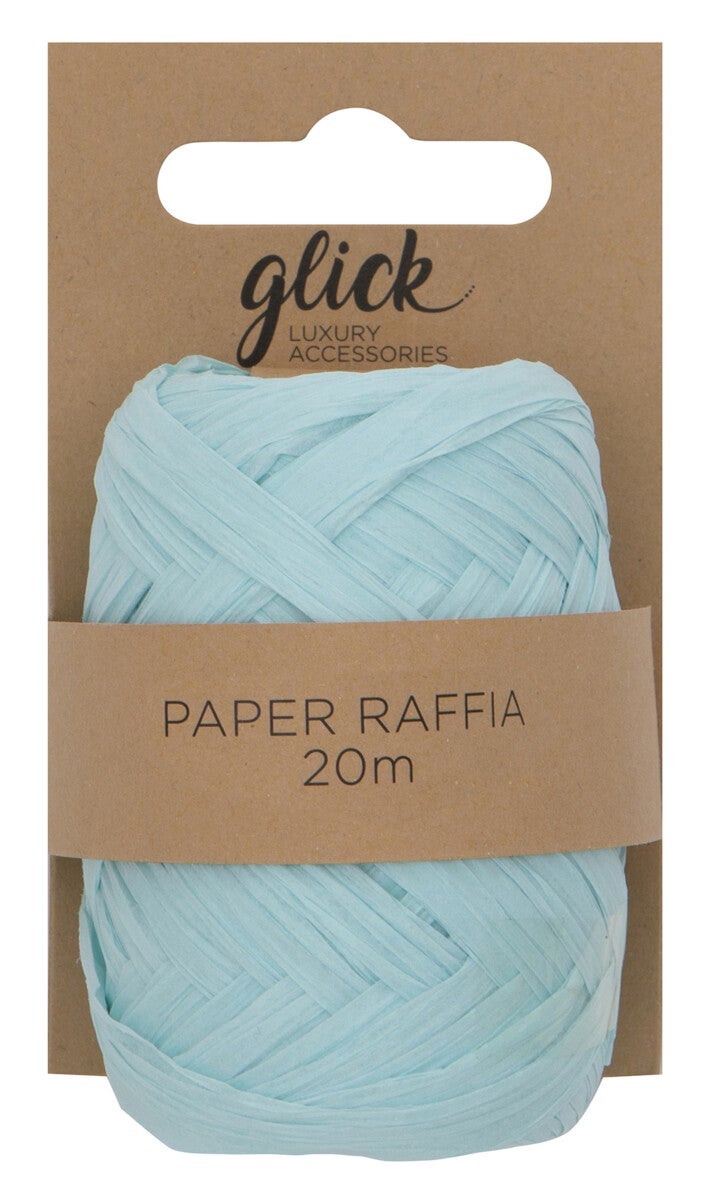 Gavebånd Paper Raffia 20m Baby Blue