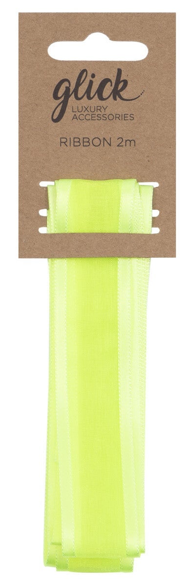 Silkebånd 2m 2m Neon Green