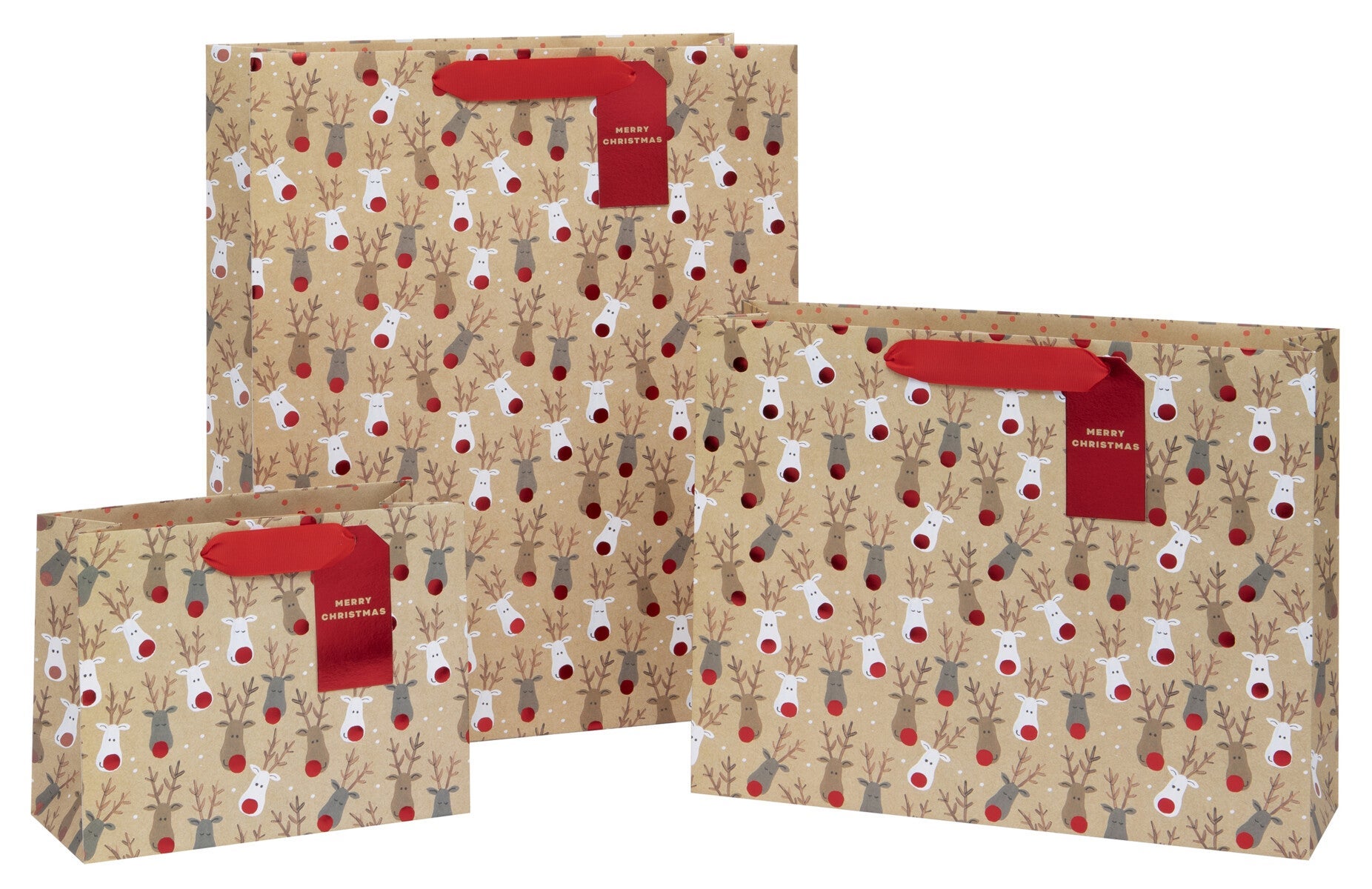 Gavepose Landscape M kraft Reindeer Selfie