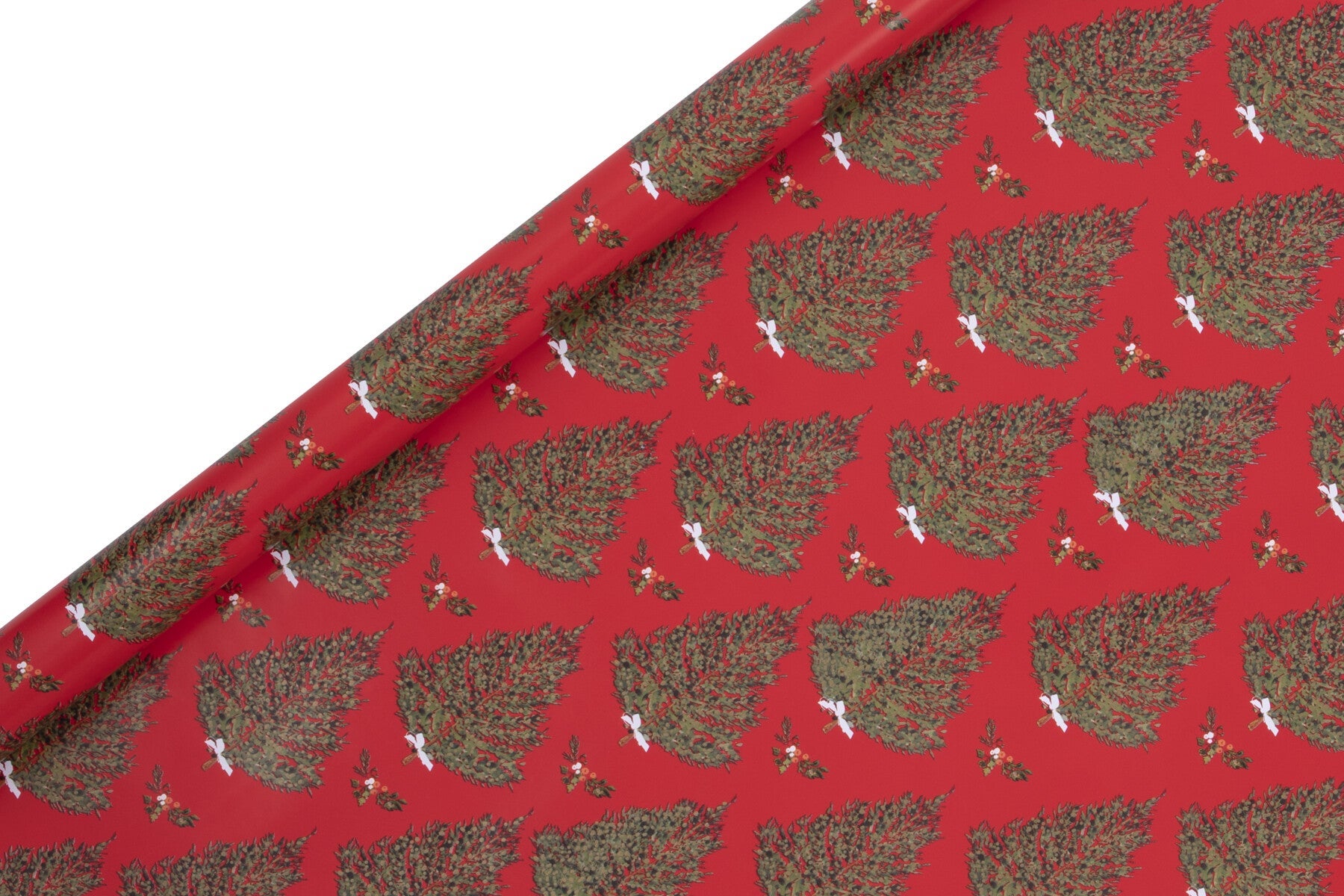 Gavepapir 4m Sd Fir Tree Rød