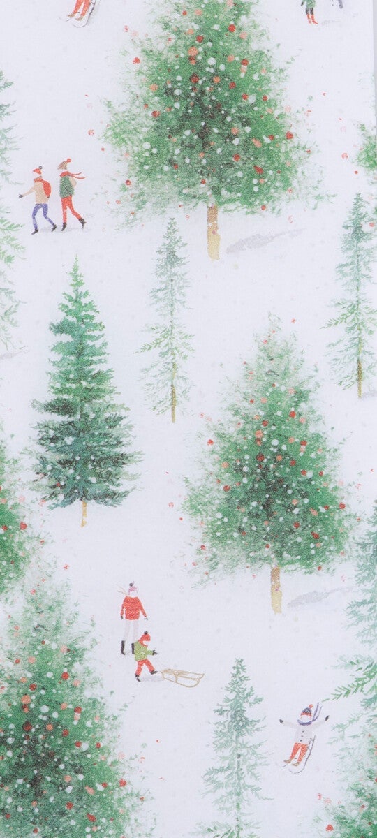 Silkepapir Snowy Hillside