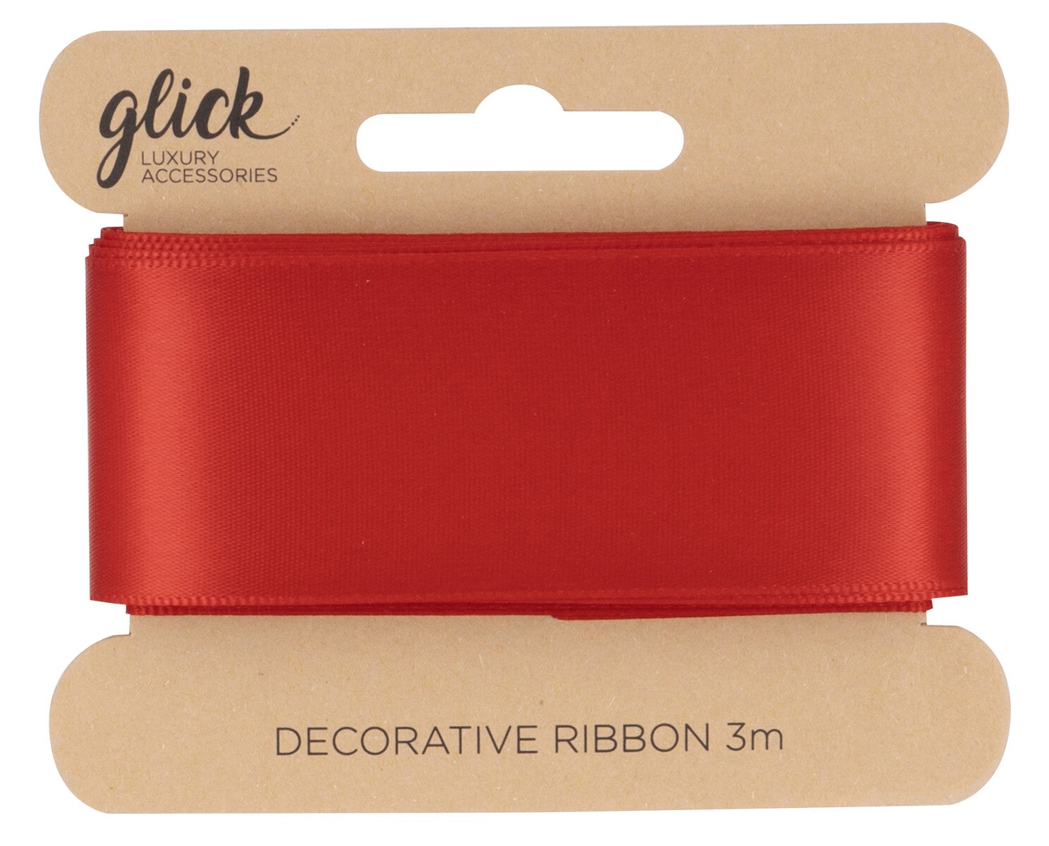 Silkebånd 3m Rød