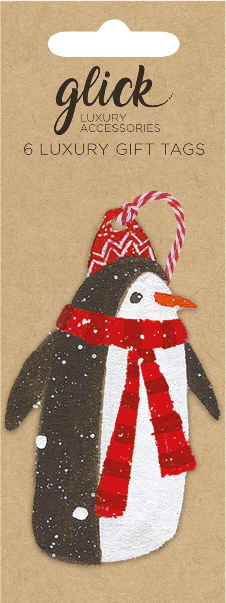 Gavemerkelapper 6pk Party Penguin