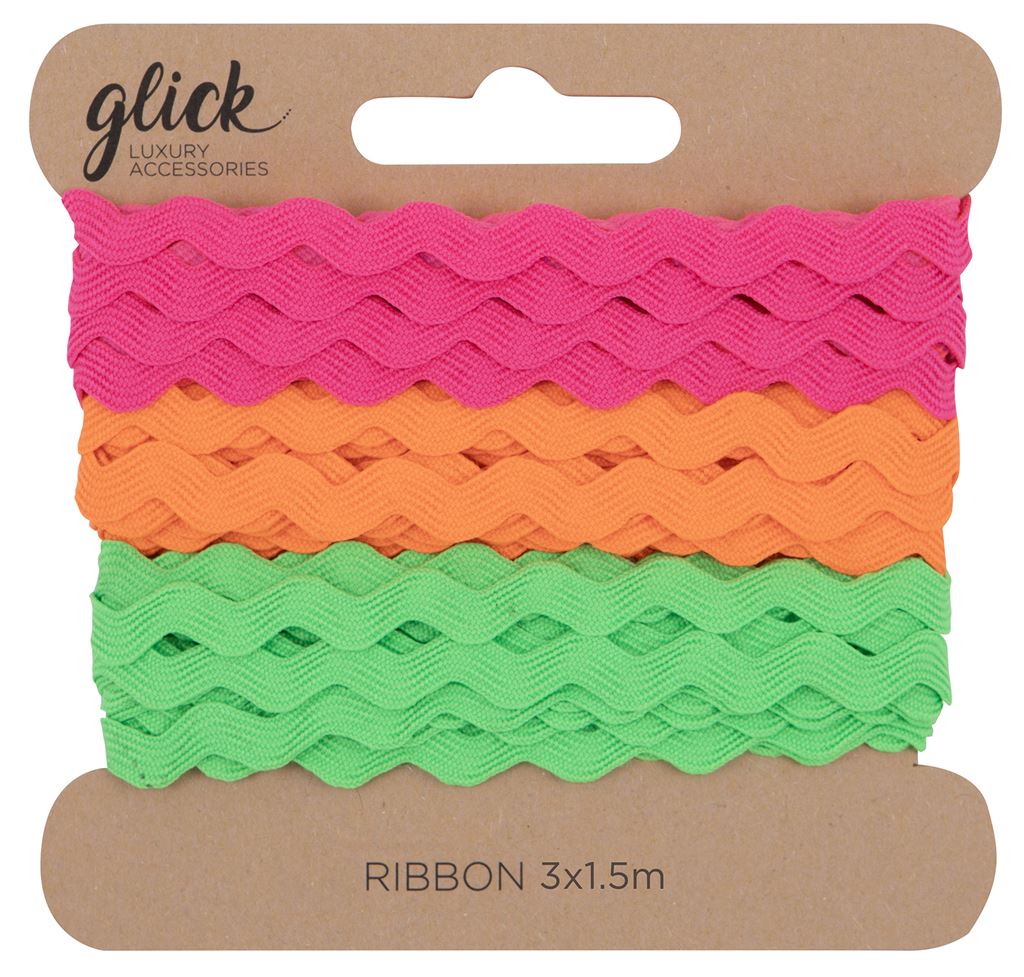 Gavebånd Ric Rac Neon 3x1,5m