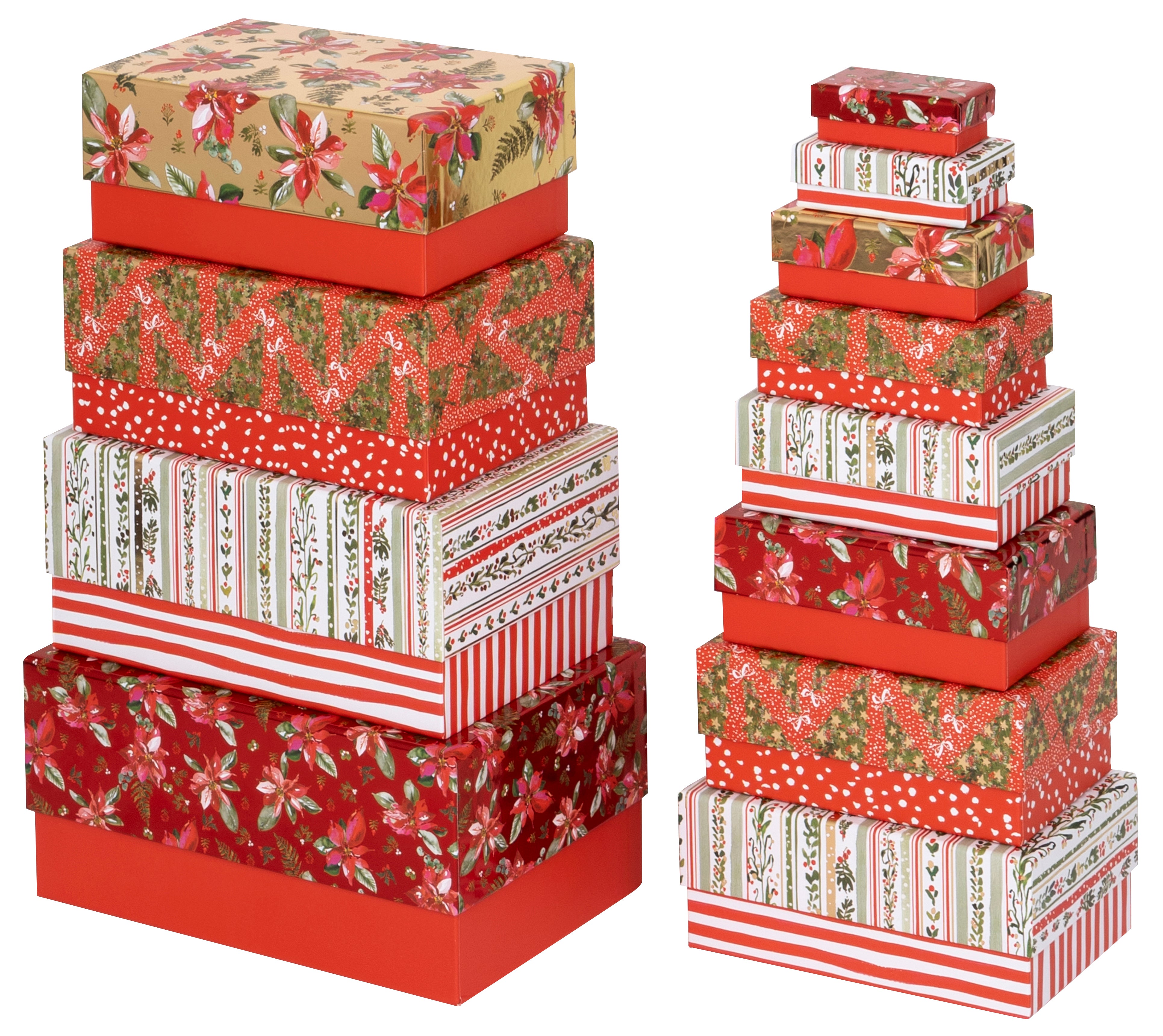 Gaveesker i sett Festive Flora & Fauna (12)