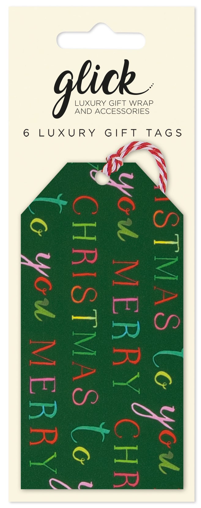 Gavemerkelapper 6pk Exquisite Christmas Green