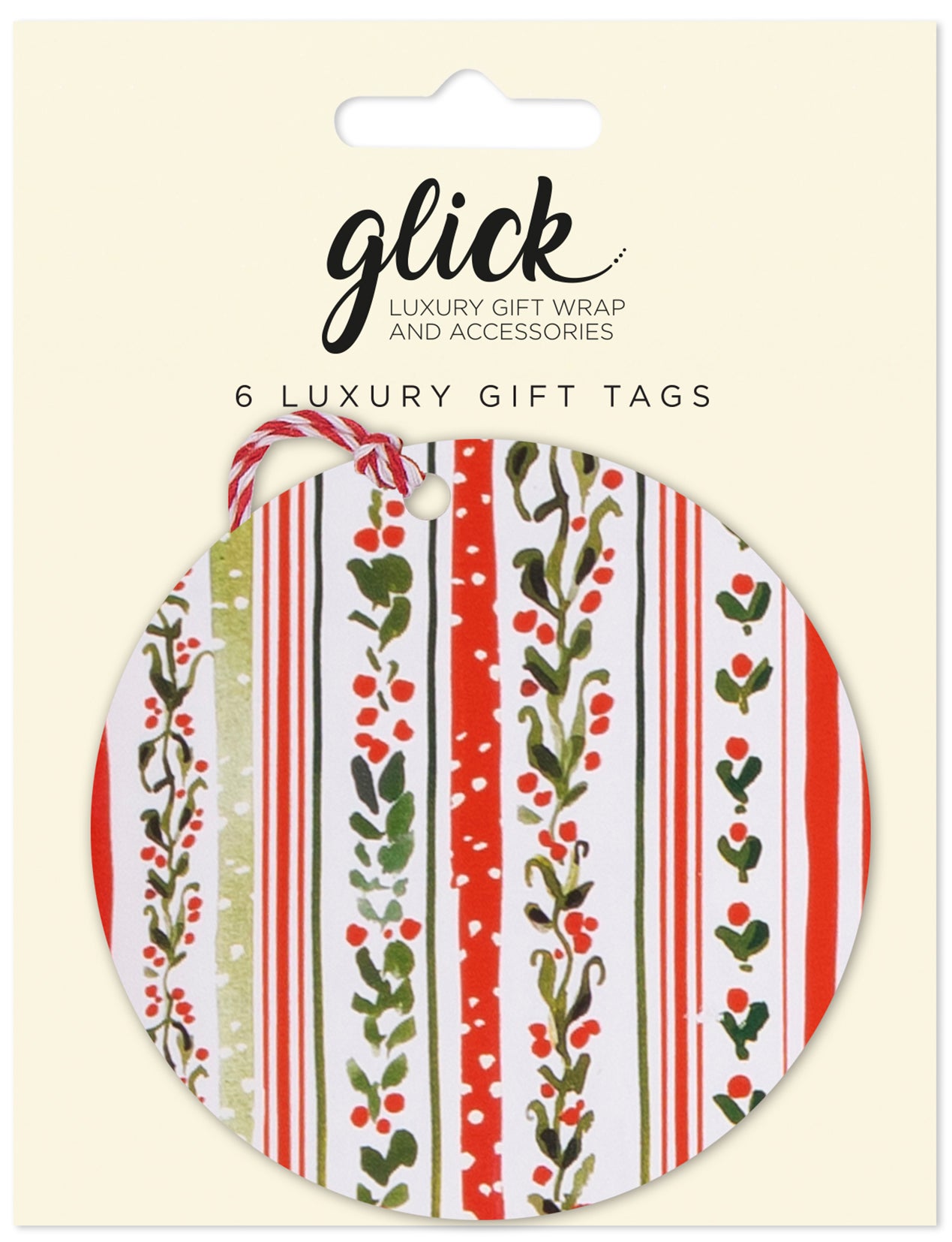 Gavemerkelapper 6pk Linear Vines