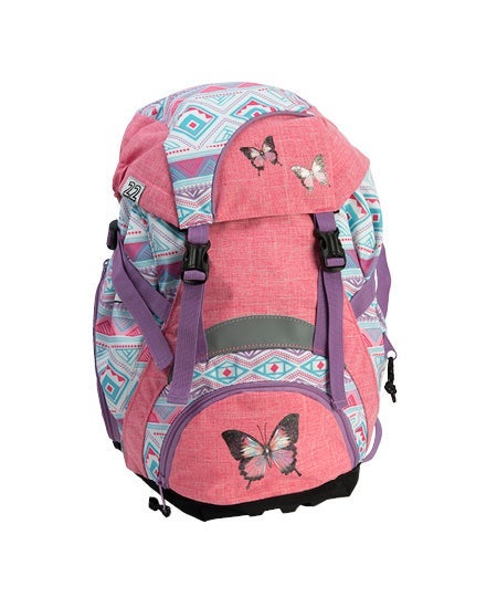 Sekk 1Kl. Troll 22L Pink Butterfly