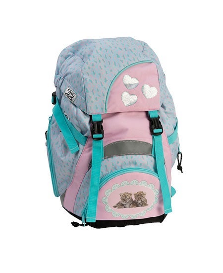 Sekk 1Kl. Troll 22L Pastel Leopard