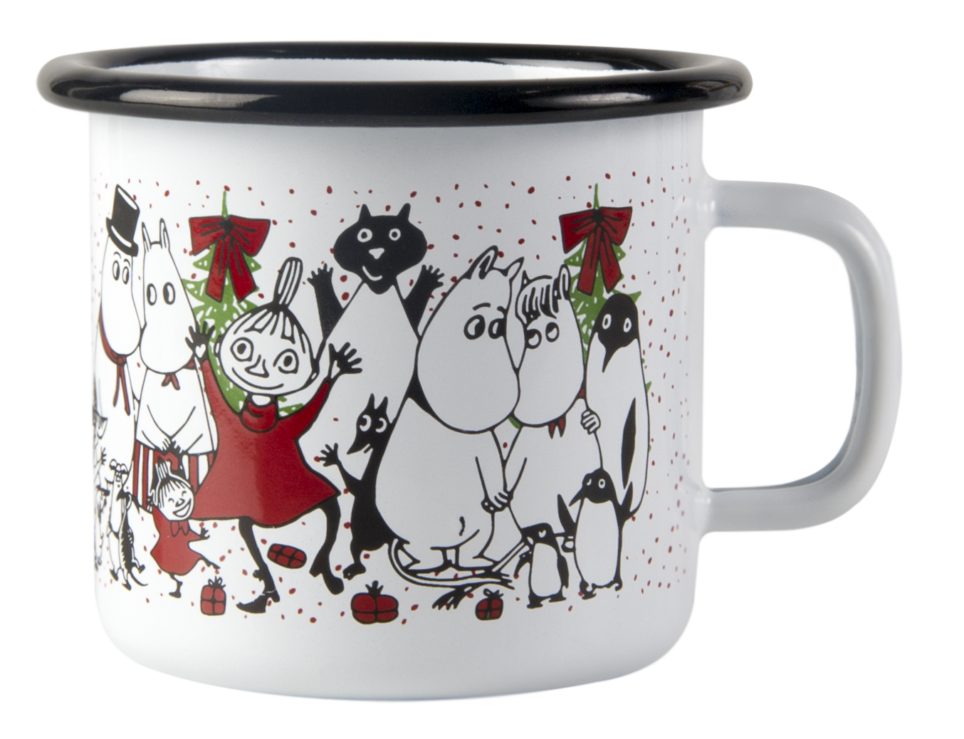 Mummikopp Emalje Wintermagic 2,5 dl Hvit