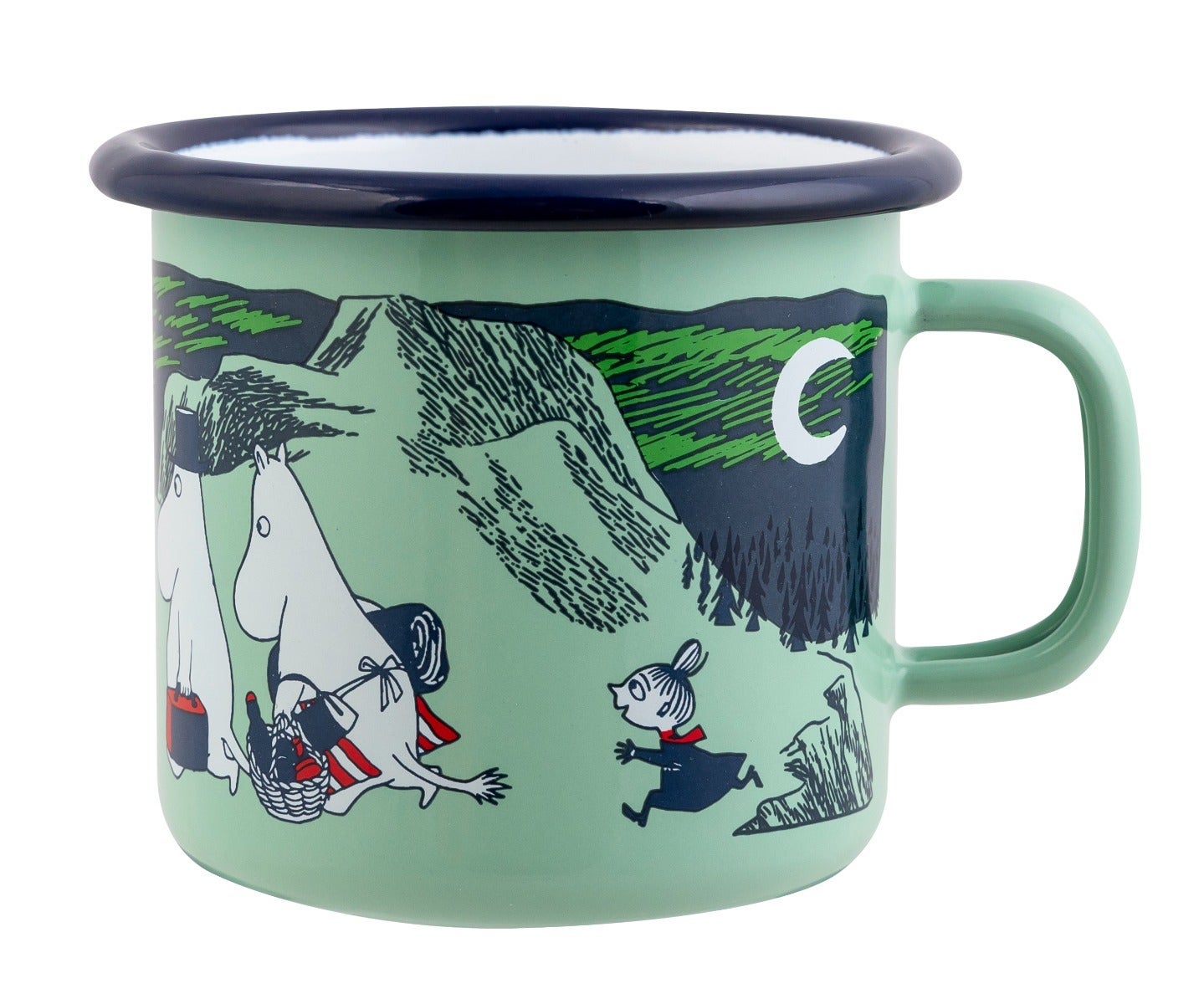 Mummikopp Emalje Norway Summer 2,5 dl Grønn