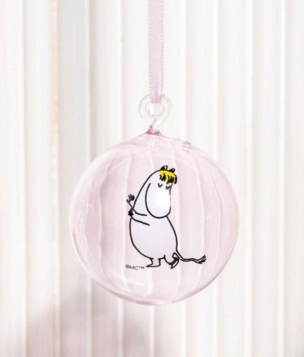 Dekorasjonskule Mummi i glass 4 pk