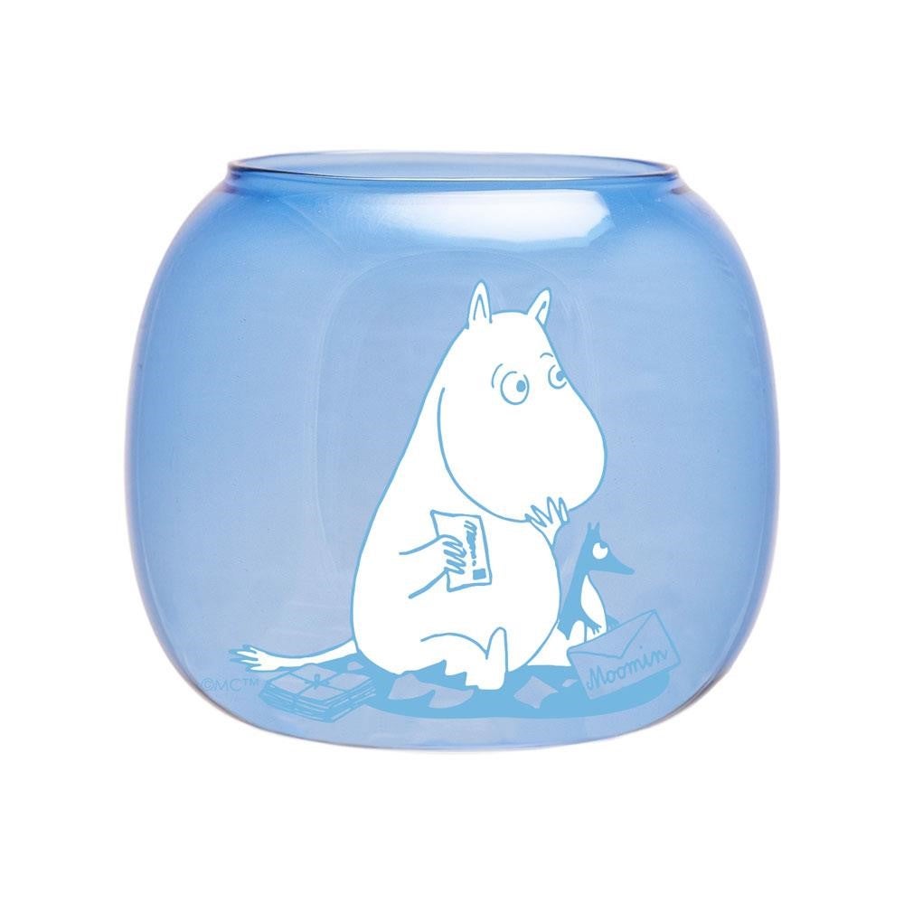 Telysholder Mummitrollet blå