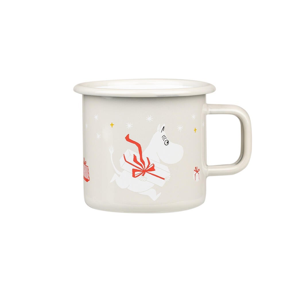 Mummikopp Emalje Gaver 3,7 dl Beige