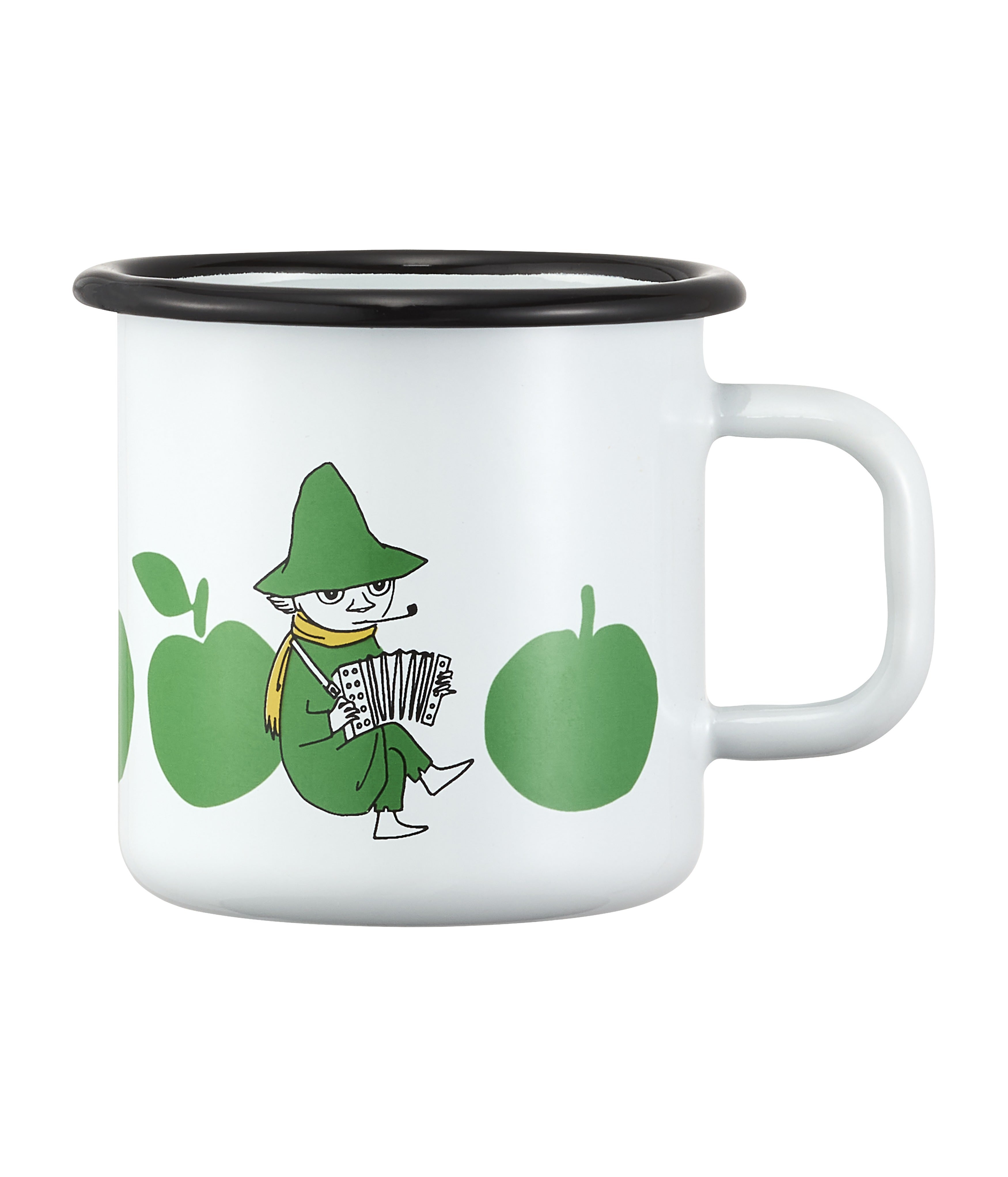 Emaljekopp Mummi Epler 3,7 dl Grønn