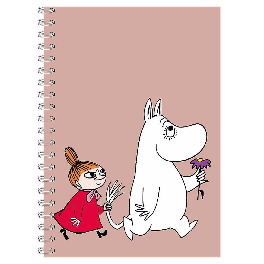 Notatbok Mummitrollet og Lille My A5 Linjert Rosa