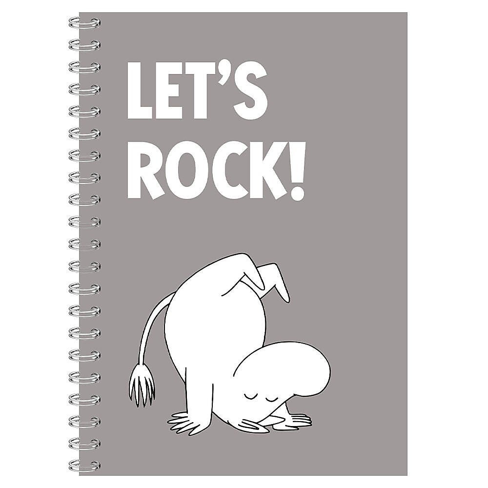 Notatbok Mummitrollet Lets`S Rock A5 Grå