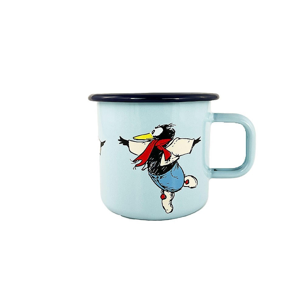 Emaljekopp Flåklypa Solan 3,7 dl blå