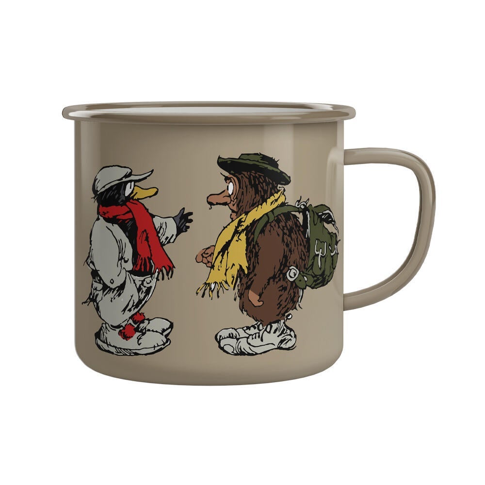 Emaljekopp Flåklypa Samtalen 2,5 dl Beige