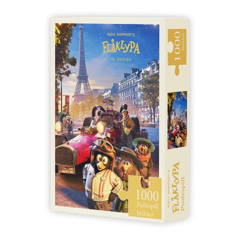 Puslespill 1000 Flåklypa Paris Pyramider