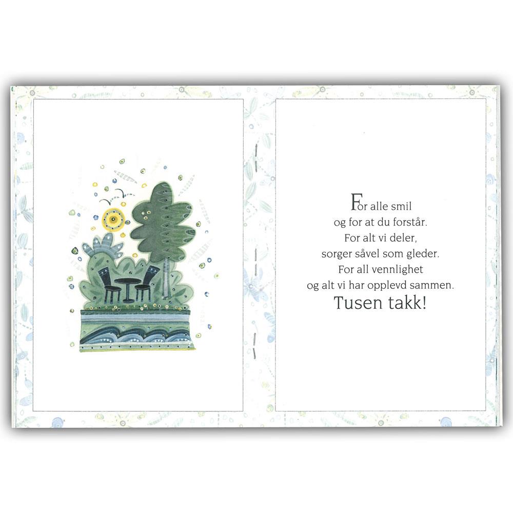 Så mye mer enn et kort Hjertelig takk