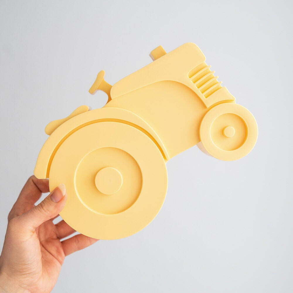 Matboks Blafre i plast Traktor lys gul