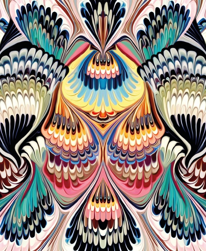 Kort Mary Katrantzou Mirror Marble