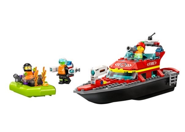 Lego Brannvesenets redningsbåt 60373