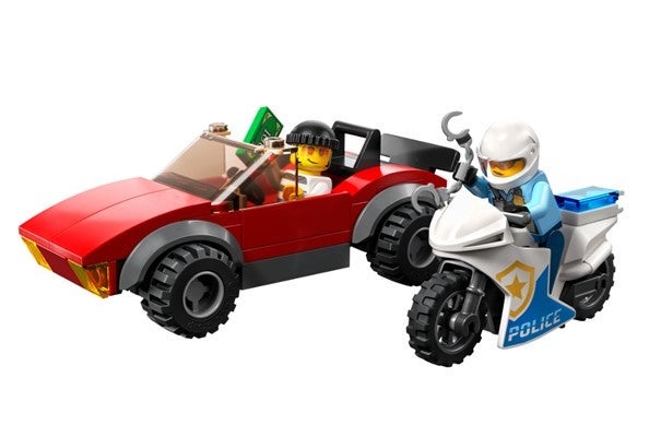 Lego Politimotorsykkel på biljakt 60392