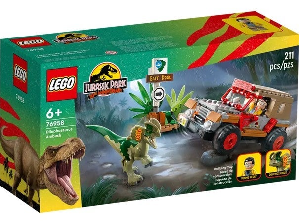 Lego Dilophosaurus i bakholdsangrep 76958