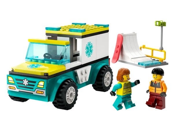 Lego Ambulanse og snøbrettkjører 60403