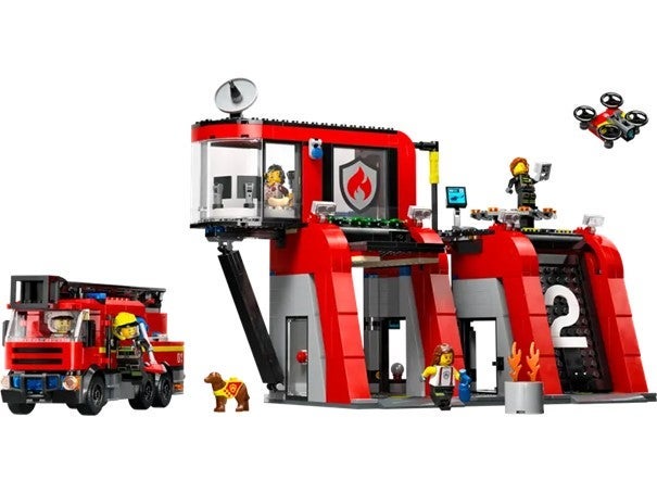 Lego Brannstasjon med brannbil 60414