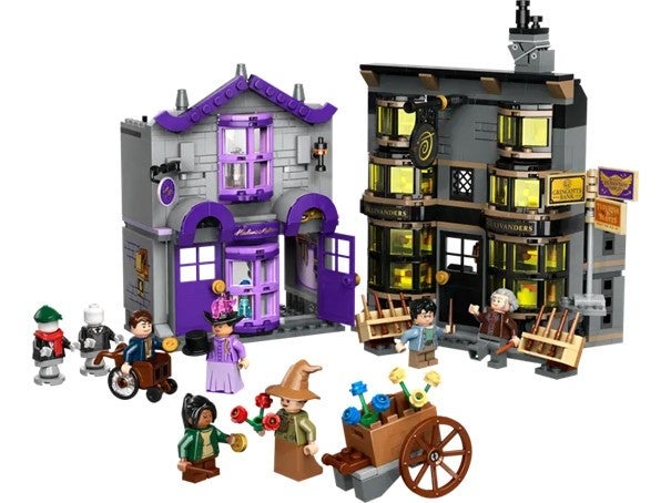 Lego Olivanders og Madam Malkins Gevanter 76439