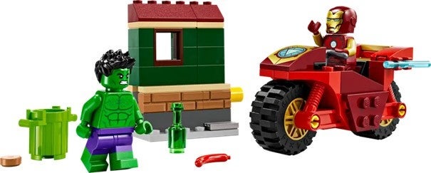 Lego Iron Man with Bike and The Hulk 76287