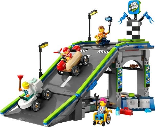 Lego Grenseløs action Racerbilbane med rampe 60460
