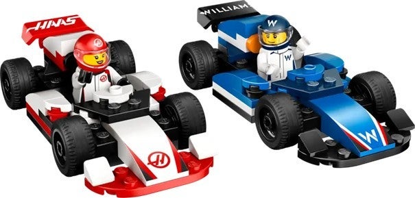 Lego F1 Williams Racing & Haas F1 racerbiler 60464