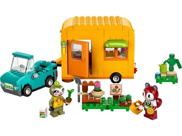 Lego Leif med campingvogn og hagebutikk 77054