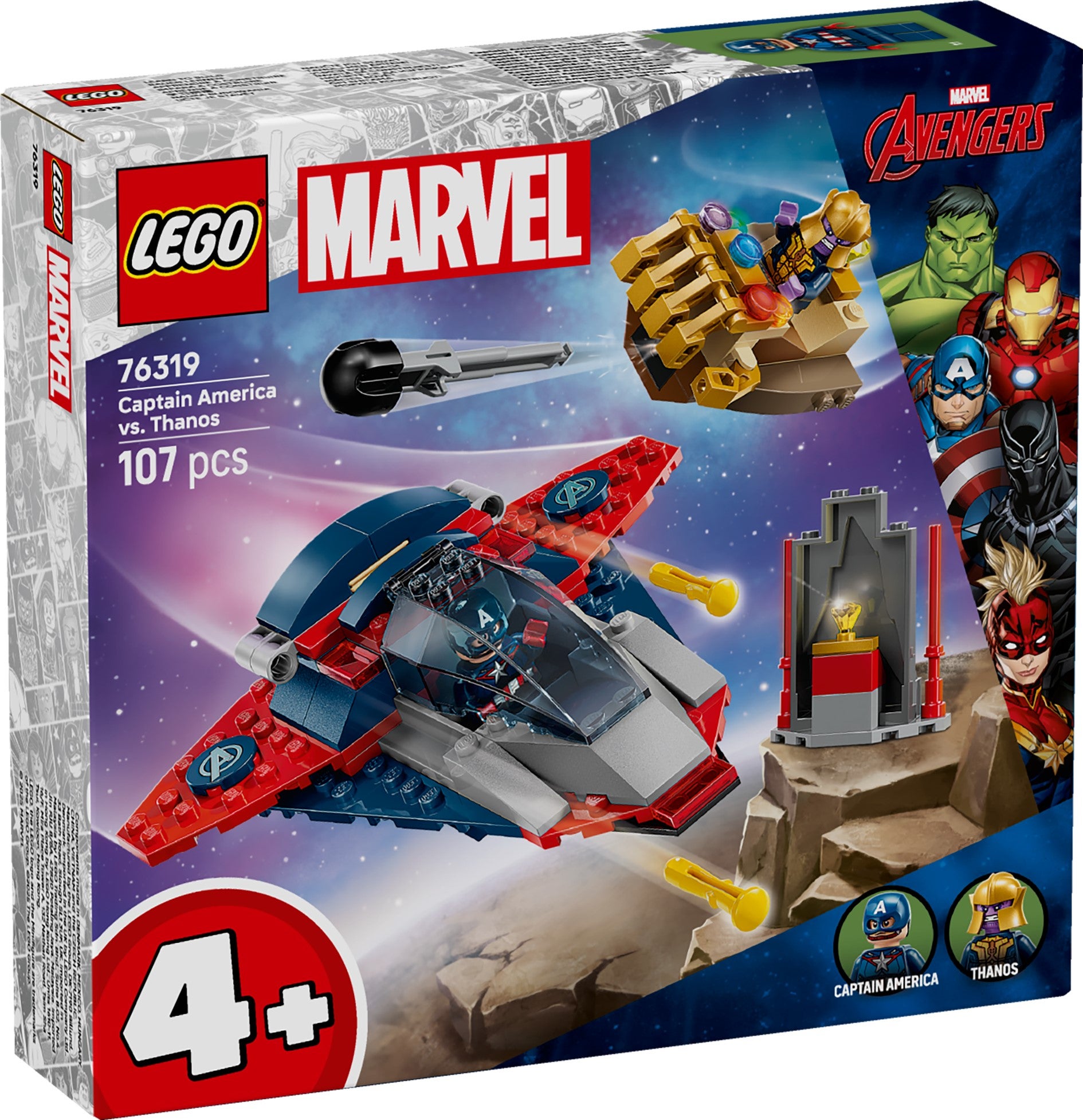 Lego Captain America mot Thanos 76319