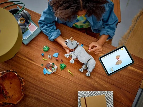 Lego Ville dyr Storslått nesehorn med fugler 31171