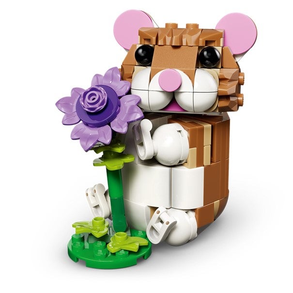 Lego Søt hamster med en blomst 31376